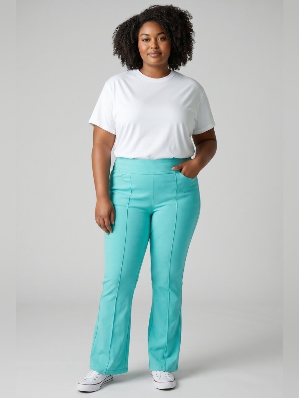 Dear Scarlett Aqua Flare Pants